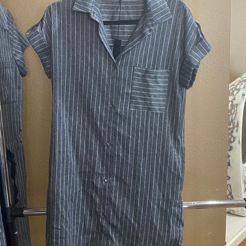 Bobi Black Shirtdress